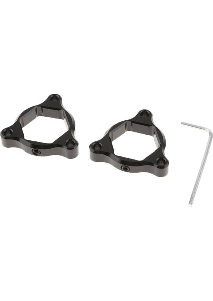 22MM Motosiklet Cnc Ön Altıgen Çatal Ön Yükleme Düzenleyicileri Universal Black (Yurt Dışından)
