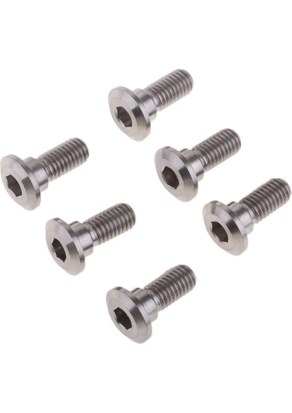 6 Adet M8 x 20MM Titanyum Alaşım Motosiklet Fren Diski Rotor Montaj Bolt Vidası (Yurt Dışından)