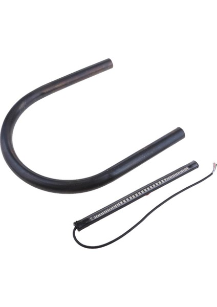 Cafe Racer Koltuk Çerçevesi Hoop Loop W / LED Fren Lambası Işık Brat Yassı Çelik 210MM Düz 210MM (Yurt Dışından)