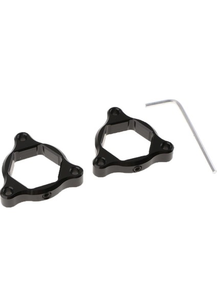 22MM Motosiklet Cnc Ön Altıgen Çatal Ön Yükleme Düzenleyicileri Universal Black (Yurt Dışından)