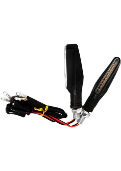 BJ600 Için Su Akan Motosiklet LED Dönüş Sinyali Göstergesi Işıkları (Yurt Dışından)