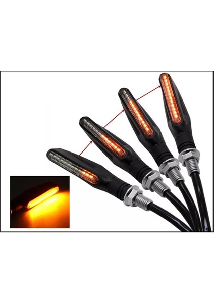 BJ600 Için Su Akan Motosiklet LED Dönüş Sinyali Göstergesi Işıkları (Yurt Dışından) indirimleri