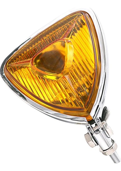 Kıyıcı Bobber Için 12V 55W Motosiklet Üçgen Far Lambası (Yurt Dışından) modelleri