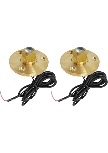 2pcs Tekne Drenaj Tapası LED Işık Deniz Sualtı Işık Lambası Beyaz+Mavi (Yurt Dışından)