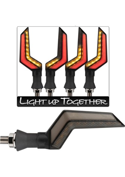 Motosiklet Akan Drl Fonksiyonu Su Geçirmez Kırmızı Drl (Yurt Dışından) fiyatları