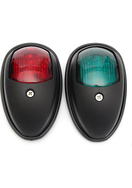 1 Çift Siyah Deniz Tekne Yat Işık 12 V LED Yay Gezinme Işıkları Kırmızı Yeşil (Yurt Dışından) modelleri