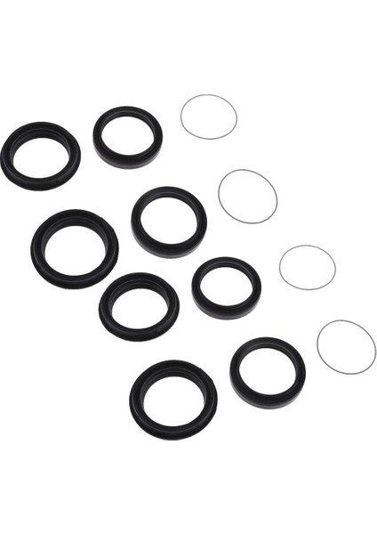 2 Set Ön Şok Yağ Keçesi ve Toz Kapağı 41X53X8MM Çift Yay Fit Yamaha (Yurt Dışından)