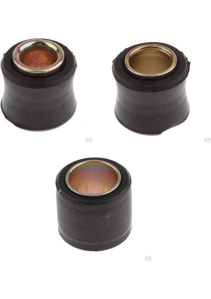 6x Motosiklet Şok Emici Arka Çalışma Süspansiyon Burçları 12/10/14MM F/motosiklet (Yurt Dışından)