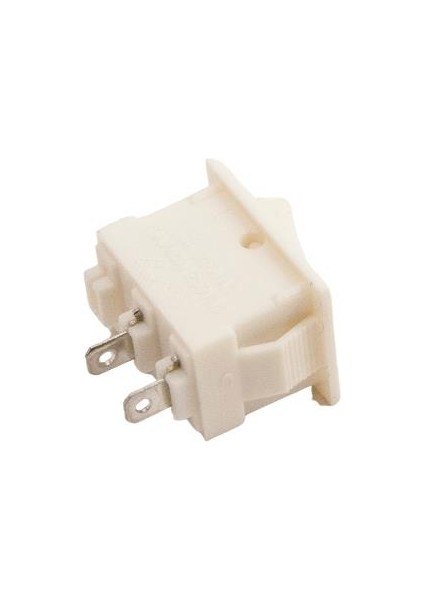 KCD11 Mini Beyaz On-Off Anahtar - Kısa Pinli