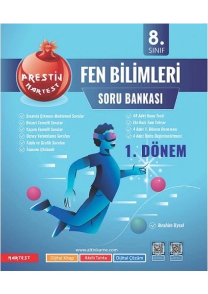 8. Sınıf 1. Dönem Prestij Fen Bilimleri Soru Bankası