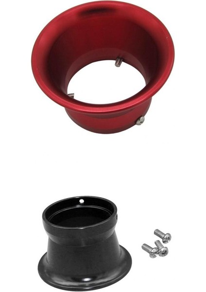 24-30MM Karbonhidrat Arayüzü Için 50MM Hava Filtresi Arayüz Bardağı Kırmızı Siyah (Yurt Dışından)