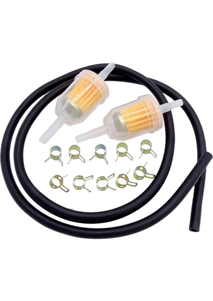 Scooter Motosiklet Yakıt Hattı Yakıt Filtresi 6-8mm 1/4 "hortum Seti (Yurt Dışından)