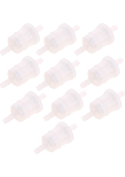 10 Adet Beyaz Evrensel Satır Içi Yakıt Benzin Filtresi 6mm/1/4 "hortum Boruları (Yurt Dışından) modelleri