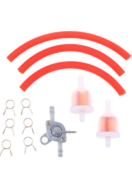 Motosiklet Kir Çukur Bisiklet Atv Yakıt Filtresi Hortum Tüp Tankı Anahtarı Petcock (2x) (Yurt Dışından) modelleri