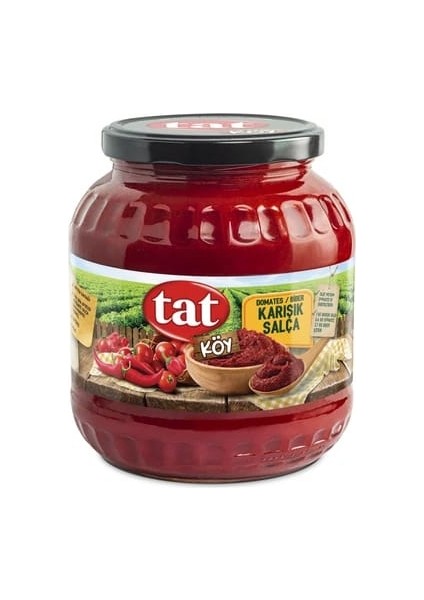 Köy Domates ve Biber Karışık Salça 1,700 kg