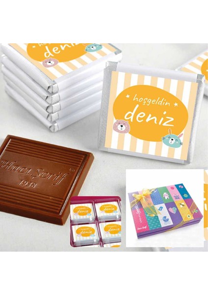 Unisex Bebek 72 Adet Madlen Çikolata Sunum Kutulu