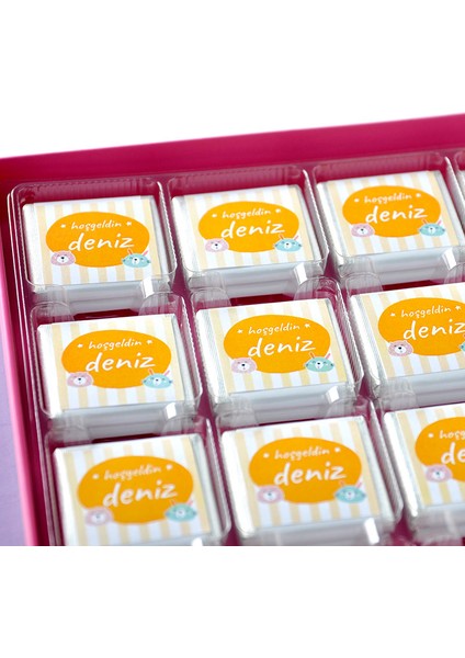 Unisex Bebek 72 Adet Madlen Çikolata Sunum Kutulu fiyatları