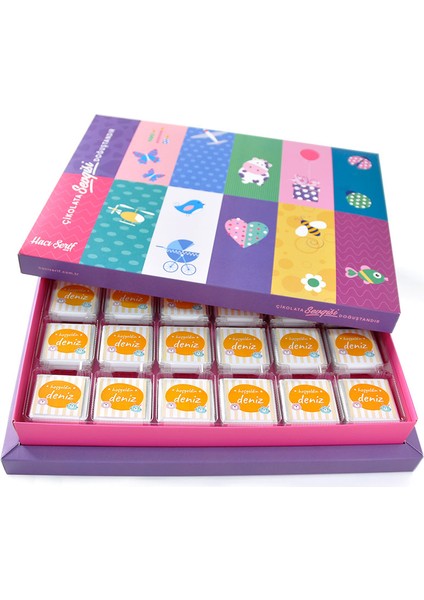 Unisex Bebek 72 Adet Madlen Çikolata Sunum Kutulu indirimleri