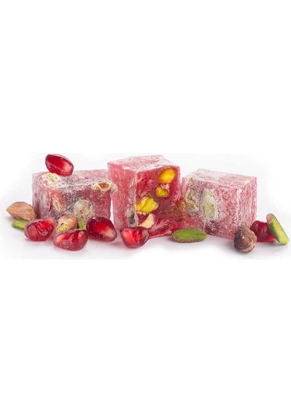 Çifte Kavrulmuş Antep Fıstıklı Narlı Lokum 125g (Dik Kutu) modelleri