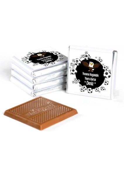 Siyah-Beyaz Taraftar Bebek 48 Adet Madlen Çikolata Metal Kutu fırsatları