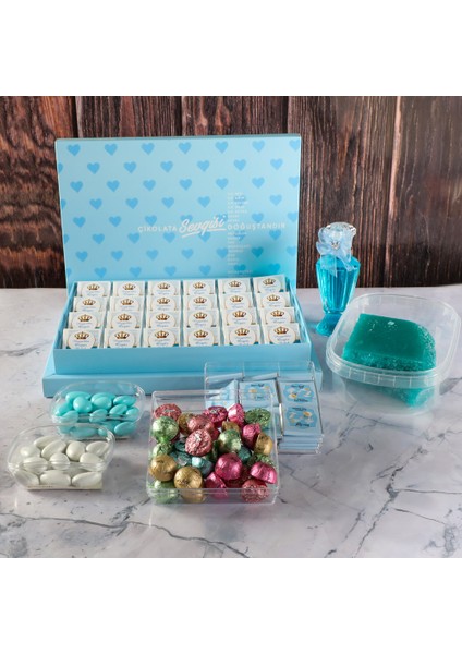 Erkek Bebek Hediye Çikolata Paketi