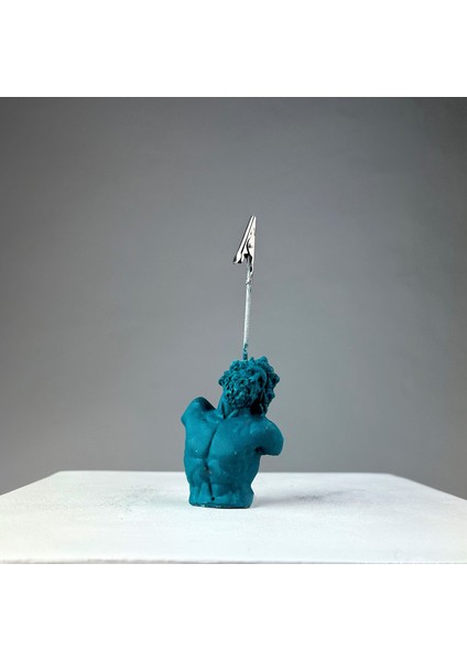 Mavi Ladin Laocoon Heykel Not Tutucu