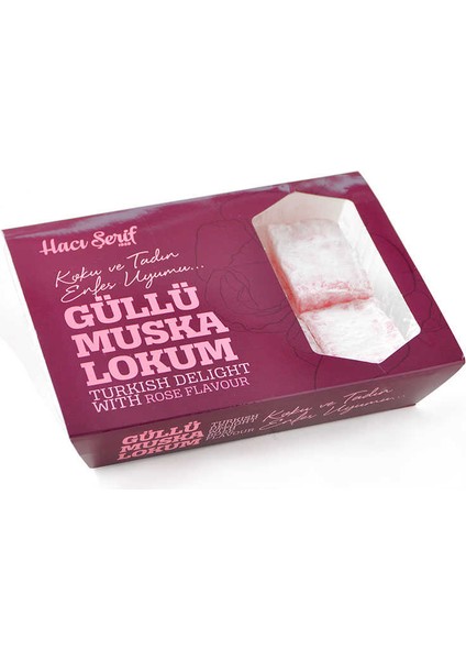 Gül Aromalı Muska Lokum (1000g)