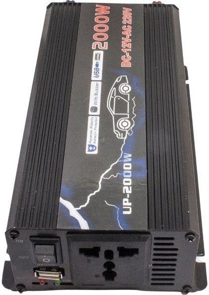 UP-2000W DC12Vtan AC220Va Dönüştürücü - 2000W inverter