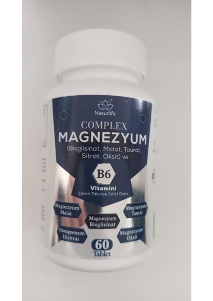 Naturlife Magnezyum B6 60 Tablet