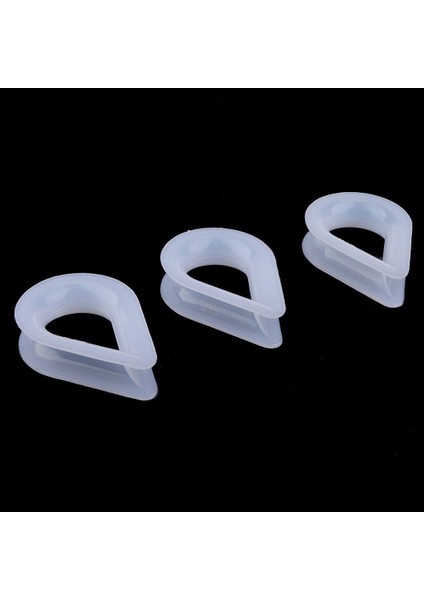 16MM Halat Için Deniz Yatları Için 6 Beyaz Plastik Yüksük Seti (Yurt Dışından)