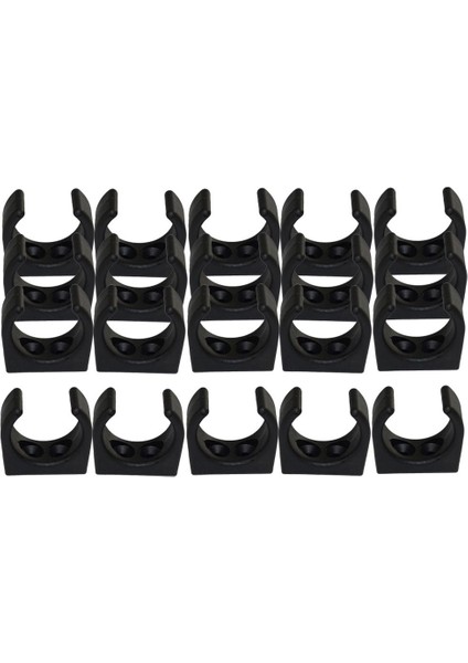 20X Tekne Naylon Klips Kürek Tüpü Tutucu Stow Brackets 1-1/4 "çap (Yurt Dışından)