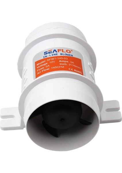 Seaflo 3 "tekne Hattı Bılge Blower Fan 12V Deniz Kabin Motor Havalandırma (Yurt Dışından)