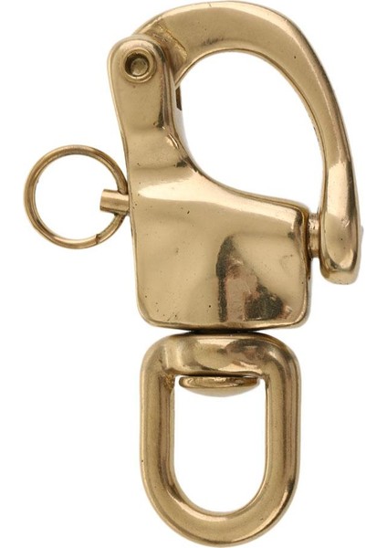 72MM 2.8 "yelkenli Halyard Için Döner Göz Snap Shackle - Pirinç (Yurt Dışından)