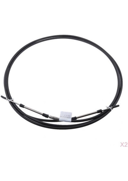 2pcs Siyah 080 Serisi Tip 14 Ft Deniz Kontrol Kolu Kablosu M5-6g (Yurt Dışından)