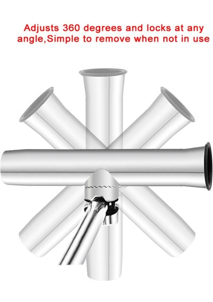 Demiryolu Montajı 316SS Deniz Balıkçı Çubuk Raf Tutucu Soketi 26-32MM Tüp Için Uygun (Yurt Dışından)