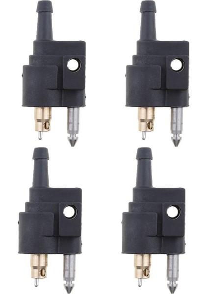 4 Paket Yamaha Motor Motorları Siyah Için Erkek Yakıt Hortum Hattı Bağlayıcı Eklemi (Yurt Dışından)