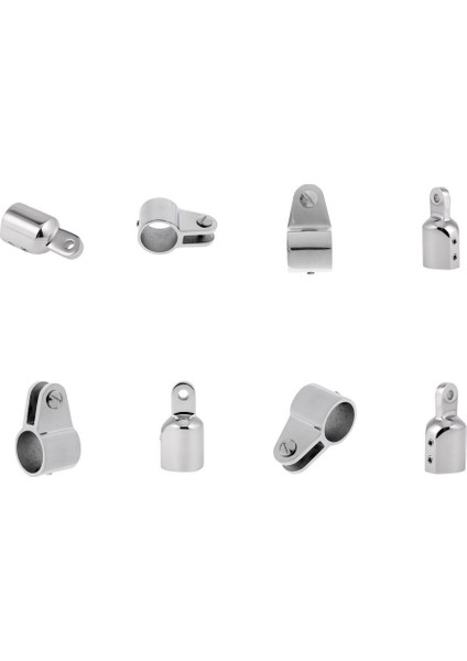 4 Pcs 22MM Yat Teknesi Bimini Üst Çene Slayt - 4pcs Paslanmaz Çelik Göz Ucu (Yurt Dışından)