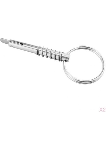 2pcs 6.3X51MM Deniz Bimini Üst Güverte Menteşe Için Çelik Hızlı Serbest Bırakma Pimi (Yurt Dışından)