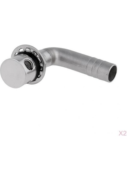 2pcs Paslanmaz Çelik 90 ° Bükülme Yakıt Havalandırma Havalandırma 15MM- Tekne/ Araba Gazı Deposu (Yurt Dışından)