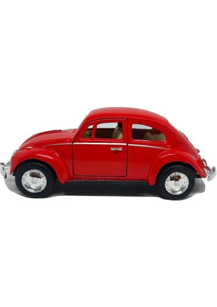 KT5057D Volkswagen Classical Beetle 1:32 Çek Bırak - Kırmızı