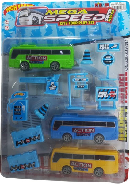 Aksesuarlı Otobüs Seti