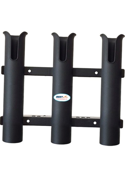 Siyah Plastik Balıkçılık 3 Çubuk Tutucular 12" Deniz Tüpü Depolama Rafı Black4 (Yurt Dışından) modelleri
