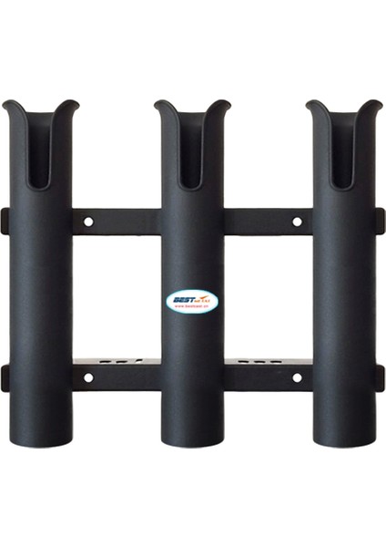 Siyah Plastik Balıkçılık 3 Çubuk Tutucular 12" Deniz Tüpü Depolama Rafı Black4 (Yurt Dışından) indirimleri