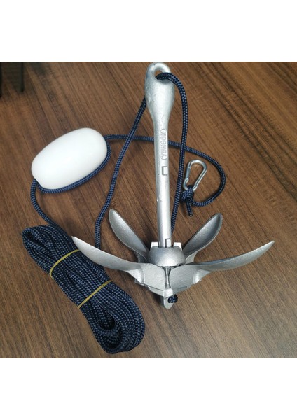 1.5kg Kayık Çapa Katlanır Grapnel Ankraj Katlanabilir Pençe Aksesuarları Kolay Kullanım (Yurt Dışından)