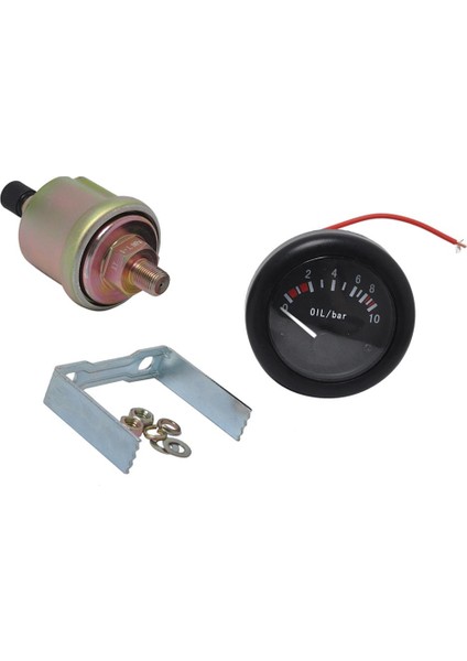 Tekne 2" 52MM Için Npt1 8 Sensörü ile 12V Yağ Basınç Göstergesi LED Arka Işık (Yurt Dışından)
