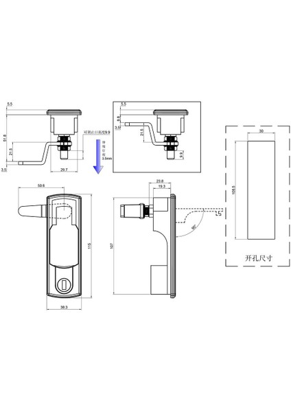 Floş Kolu Sıkıştırma Mandalı Rv Kamp Römork Karavan (Yurt Dışından)