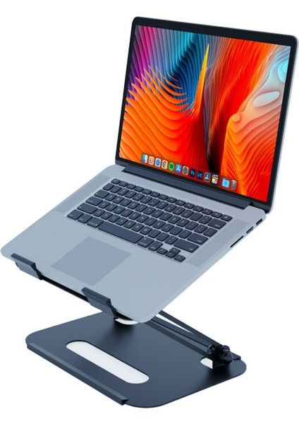 Basic Tüm Modellerle Uyumlu Çelik Sınırsız Açıda Kolay Ayarlanır Laptop Standı Yükseltici