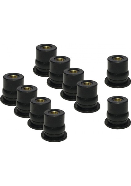 Kauçuk Motosiklet Ön Cam Aksesuarları Ön Cam Fındık 10X M6 (Yurt Dışından) fiyatları