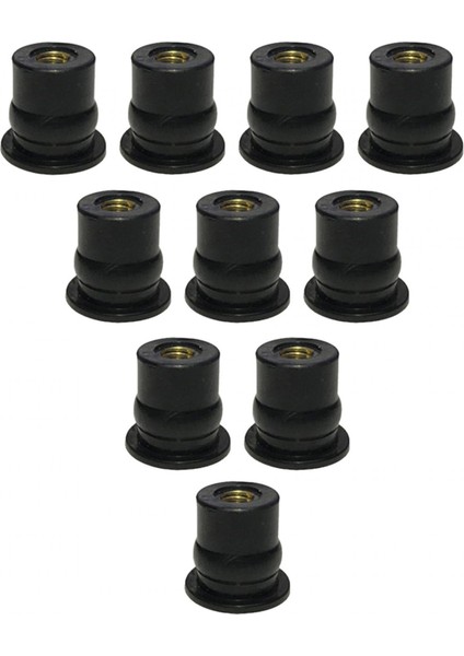 Kauçuk Motosiklet Ön Cam Aksesuarları Ön Cam Fındık 10X M6 (Yurt Dışından) modelleri