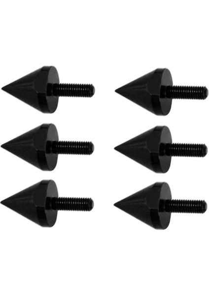 6pcs 5mm Motosiklet Ön Cam Ön Cam Vidaları Cıvata Kitleri Bağlantı Elemanları Siyah (Yurt Dışından)
